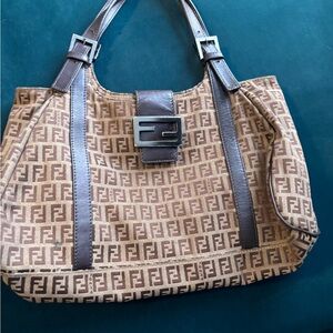 Fendi Monogram Brown Shoulder Bag